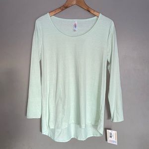 Mint Long Sleeve Lynnae Top LuLaRoe